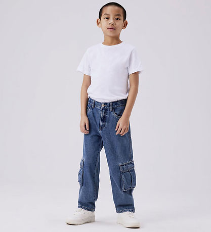 Name It Jeans - Cargo - Noos - NkmRaynn - Medium+ Blue Denim Name It Jeans - Cargo - Noos - NkmRaynn - Medium+ Blue Denim