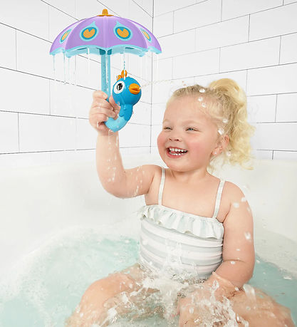 Yookidoo Badespielzeug - Fill 'N' Rain Peacock Umbrella - Lila