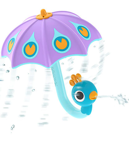 Yookidoo Badespielzeug - Fill 'N' Rain Peacock Umbrella - Lila