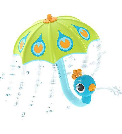 Yookidoo Badeleke - Fill 'N' Rain Peacock Umbrella - Grønn