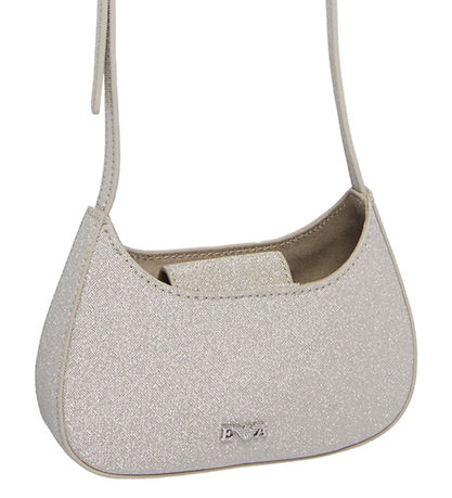 Emporio Armani Shoulder Bag - Silver w. Glitter Emporio Armani Shoulder Bag - Silver w. Glitter