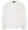 Emporio Armani Overhemd - Wit m. Print Emporio Armani Overhemd - Wit m. Print