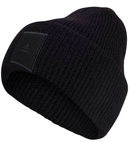 adidas Performance Muts - Gebreid - Brede manchet Muts - Zwart adidas Performance Muts - Gebreid - Brede manchet Muts - Zwart