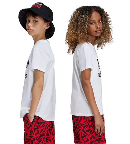 adidas Originals Stuttermabolur - Trefoil - Hvítur adidas Originals Stuttermabolur - Trefoil - Hvítur