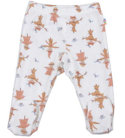 Joha Leggings m. Fötter - Ull/Bambu - Off White