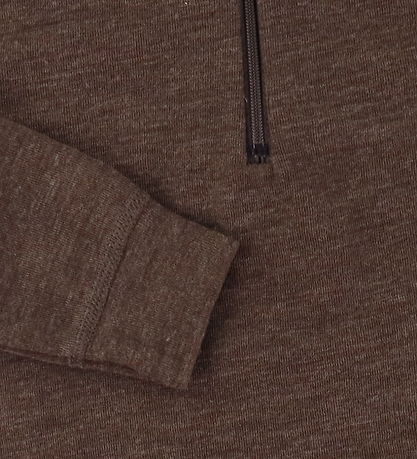 Joha Blouse - Wool - Zipper - Dark Brown