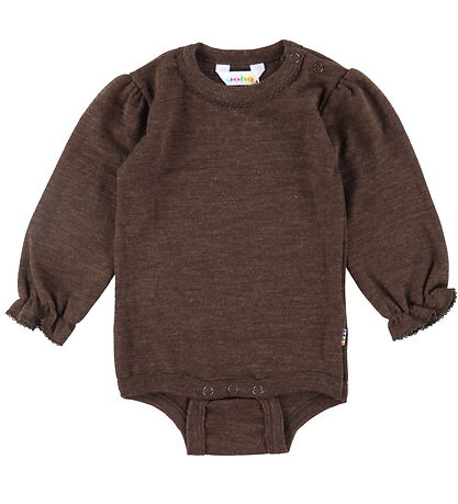 Joha Bodysuit L/æ - Wool - Dark Brown