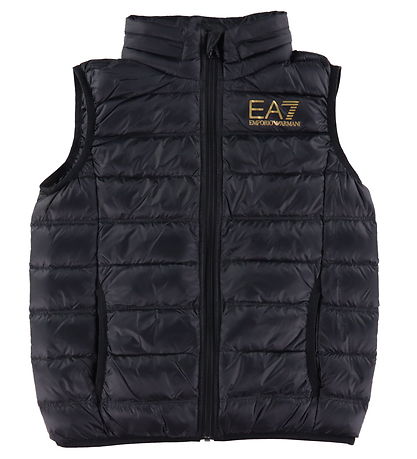 EA7 Down Vest - Black w. Gold