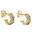 MillaVanilla Earrings - Creole - Blue/Green/Gold MillaVanilla Earrings - Creole - Blue/Green/Gold