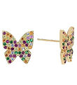 MillaVanilla Earrings - Butterfly - Gold/Multi MillaVanilla Earrings - Butterfly - Gold/Multi