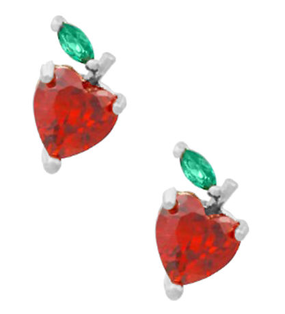 MillaVanilla Earrings - Apples - Silver MillaVanilla Earrings - Apples - Silver
