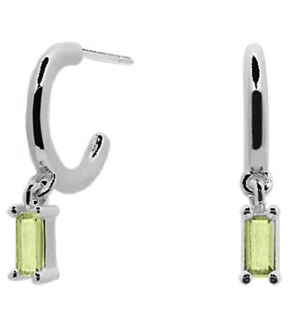MillaVanilla Earrings - Green/Silver