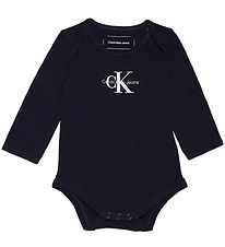 Calvin Klein Bodysuit L/Æ - Monogram - Night Sky Calvin Klein Bodysuit L/Æ - Monogram - Night Sky