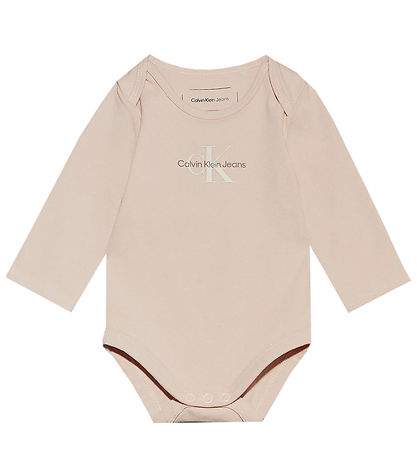 Calvin Klein Bodysuit L/æ - Monogram - Meringue Blush