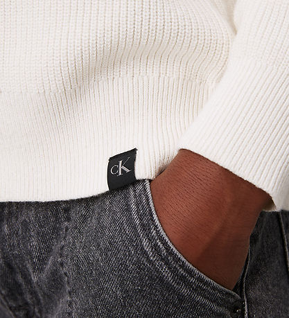 Calvin Klein Blússa - Prjónað - Hvítur