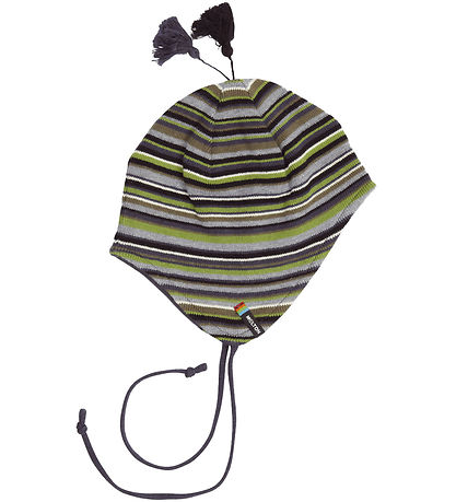 Melton Hat - Knitted - Green Striped Melton Hat - Knitted - Green Striped