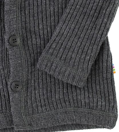 Joha Cardigan - Knitted - Wool - Charcoal Joha Cardigan - Knitted - Wool - Charcoal