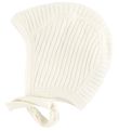 Tricoté Bonnet de Bébé Joha - Laine pour Bébé - Blanc Cassé Tricoté Bonnet de Bébé Joha - Laine pour Bébé - Blanc Cassé