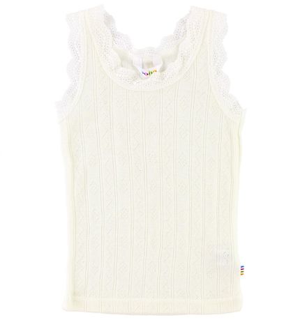 Joha Linne - Ull/Silke - Benvit m. Mönster Joha Linne - Ull/Silke - Benvit m. Mönster