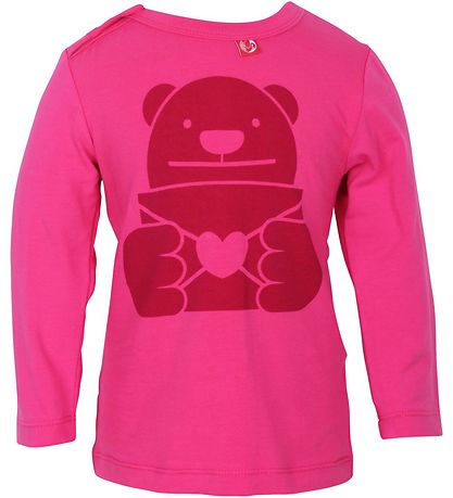 Danefæ Blouse - Data tornado - Hot Pink Love letter