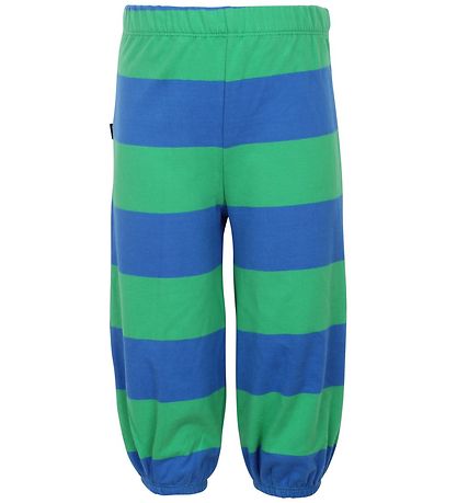 Danefæ Cotton Trousers - Dane Kirsten - Spring Green/Royal Blue Danefæ Cotton Trousers - Dane Kirsten - Spring Green/Royal Blue