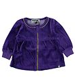 Papfar Velourcardigan - Lila m. Guld