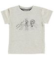 En Fant T-shirt - Light Grey Melange w. Print En Fant T-shirt - Light Grey Melange w. Print
