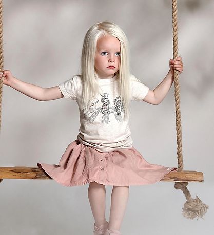 En Fant T-Shirt - Hellgrau gemischt m. Print En Fant T-Shirt - Hellgrau gemischt m. Print