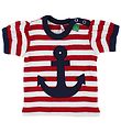 Freds World T-shirt - Red/White Striped w. Anchor Freds World T-shirt - Red/White Striped w. Anchor