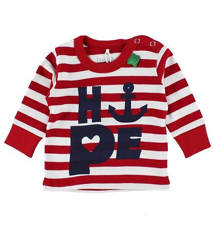 Freds World Blouse - Red/White Striped w. Anchor Freds World Blouse - Red/White Striped w. Anchor