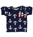 Freds World T-shirt - Navy w. Anchor & Bow Freds World T-shirt - Navy w. Anchor & Bow