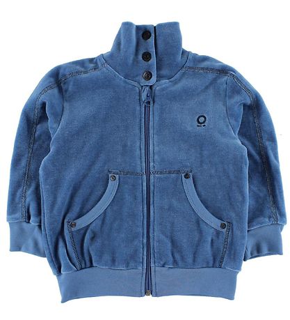 Katvig Velour Cardigan - Light Blue w. Zipper Katvig Velour Cardigan - Light Blue w. Zipper