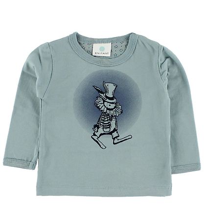 En Fant Blouse - Light Blue w. Clown En Fant Blouse - Light Blue w. Clown