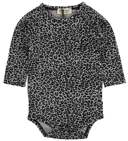 MarMar Bodysuit - L/S - Grey Leopard Print MarMar Bodysuit - L/S - Grey Leopard Print