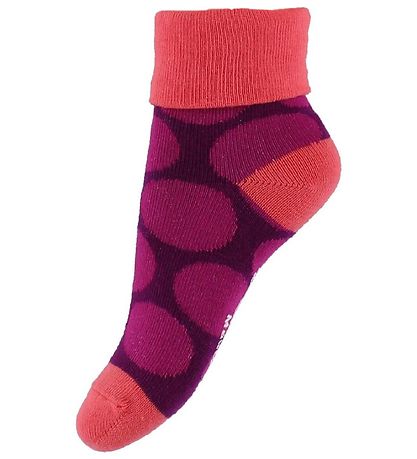 Melton Baby Socks - Purple w. Dots Melton Baby Socks - Purple w. Dots