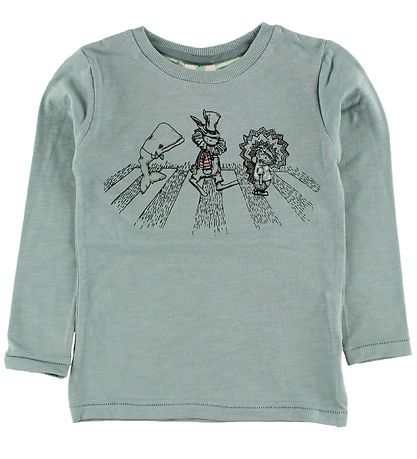 En Fant Blouse - Dusty Groen m. Drie op een rij En Fant Blouse - Dusty Groen m. Drie op een rij