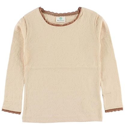 Blouse En Fant - Pêche av. Pointelle Blouse En Fant - Pêche av. Pointelle