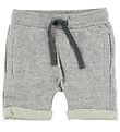 En Fant Shorts - Grey Melange w. Turn-Ups En Fant Shorts - Grey Melange w. Turn-Ups