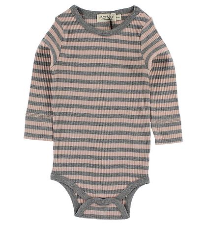 Body MarMar - m/l - Rose/Gris à Rayures Body MarMar - m/l - Rose/Gris à Rayures