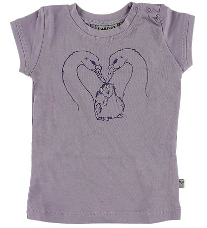 Wheat T-shirt - Purple w. Swans Wheat T-shirt - Purple w. Swans