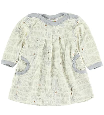 Joha Dress - Bamboo - Ivory/Grey w. Animals Joha Dress - Bamboo - Ivory/Grey w. Animals