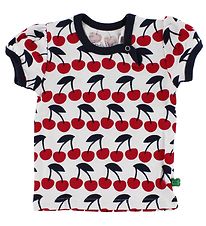 T-Shirt Freds World - Blanc av. Cerises T-Shirt Freds World - Blanc av. Cerises