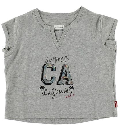 Levis T-shirt - Chloe - Gråmelerad m. California