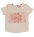 T-Shirt Noa Noa miniature - Rose Clair av. Fleur