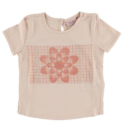Noa Noa miniature T-shirt - Light rose w. Flower Noa Noa miniature T-shirt - Light rose w. Flower