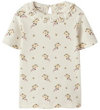 Lil' Atelier T-shirt - NmfGayo - Coconut Milk/Flower