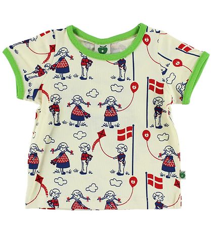 Småfolk T-shirt - Ivory w. Birthday Småfolk T-shirt - Ivory w. Birthday