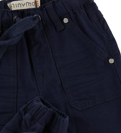 Minymo Trousers - Twill Loose - Navy Minymo Trousers - Twill Loose - Navy