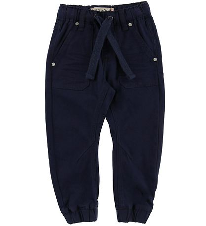 Minymo Trousers - Twill Loose - Navy Minymo Trousers - Twill Loose - Navy