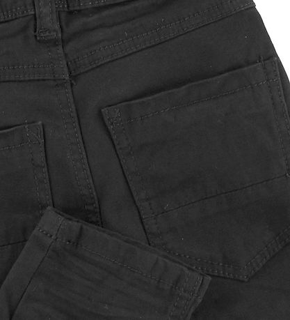 Minymo Byxor - Twill Regular - Svart Minymo Byxor - Twill Regular - Svart
